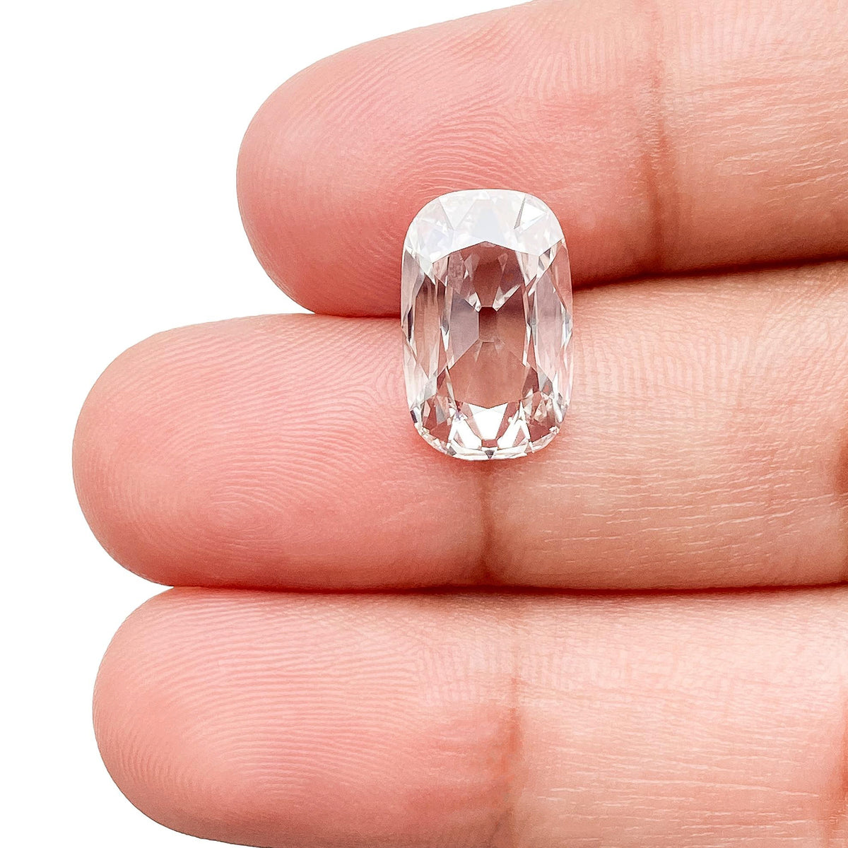 2.85ct | H/VS1 Antique Cushion Shape Old Mine Cut Lab Diamond (IGI)
