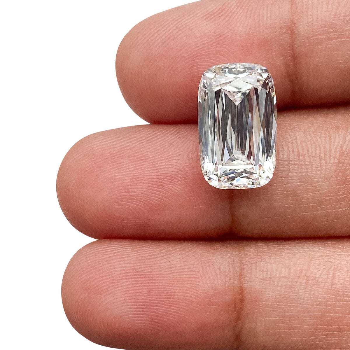 6.58ct | G/VS1 Cushion Shape Lattice Cut Lab Diamond (IGI)