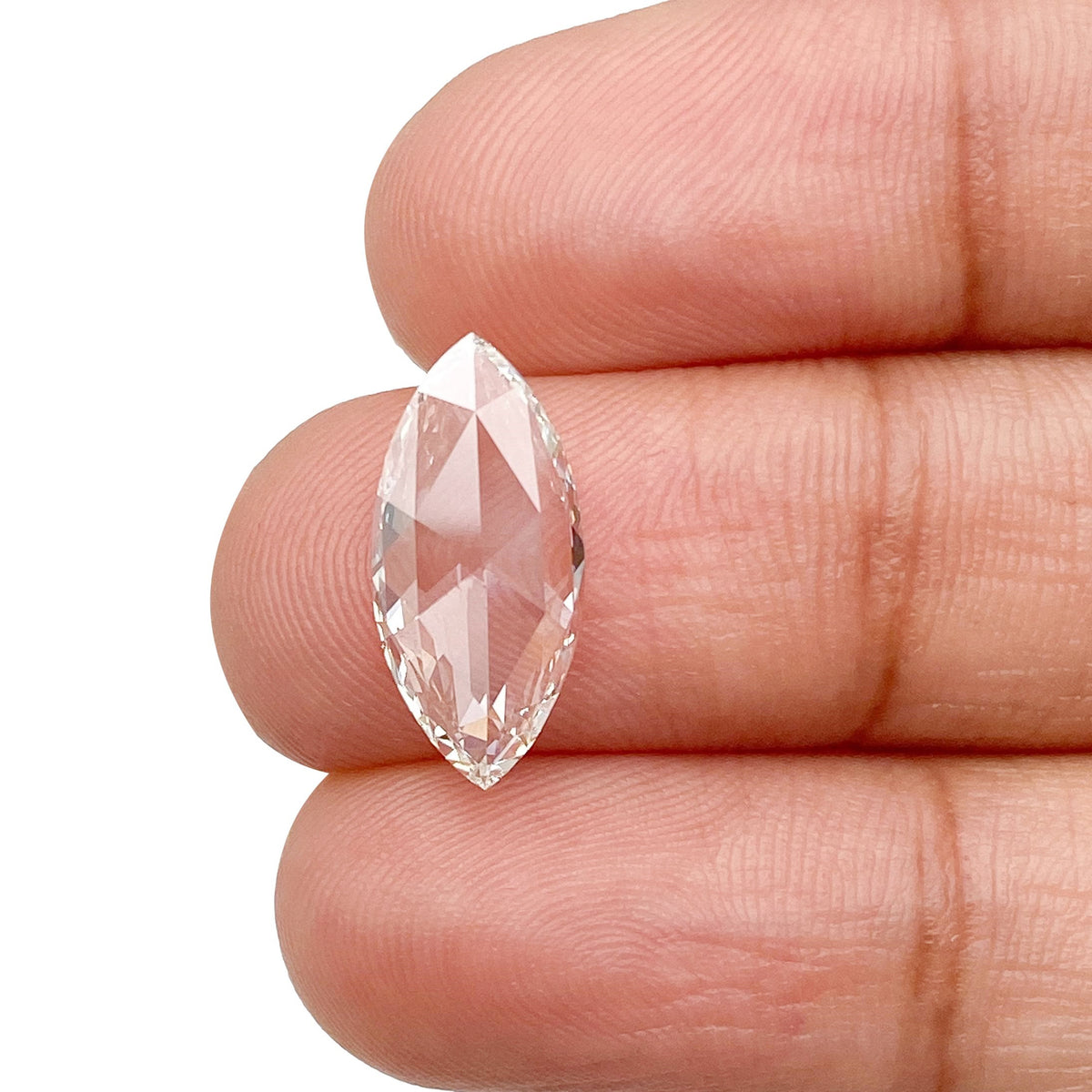 1.52ct | F/VVS2 Marquise Shape Rose Cut Lab Diamond (IGI)