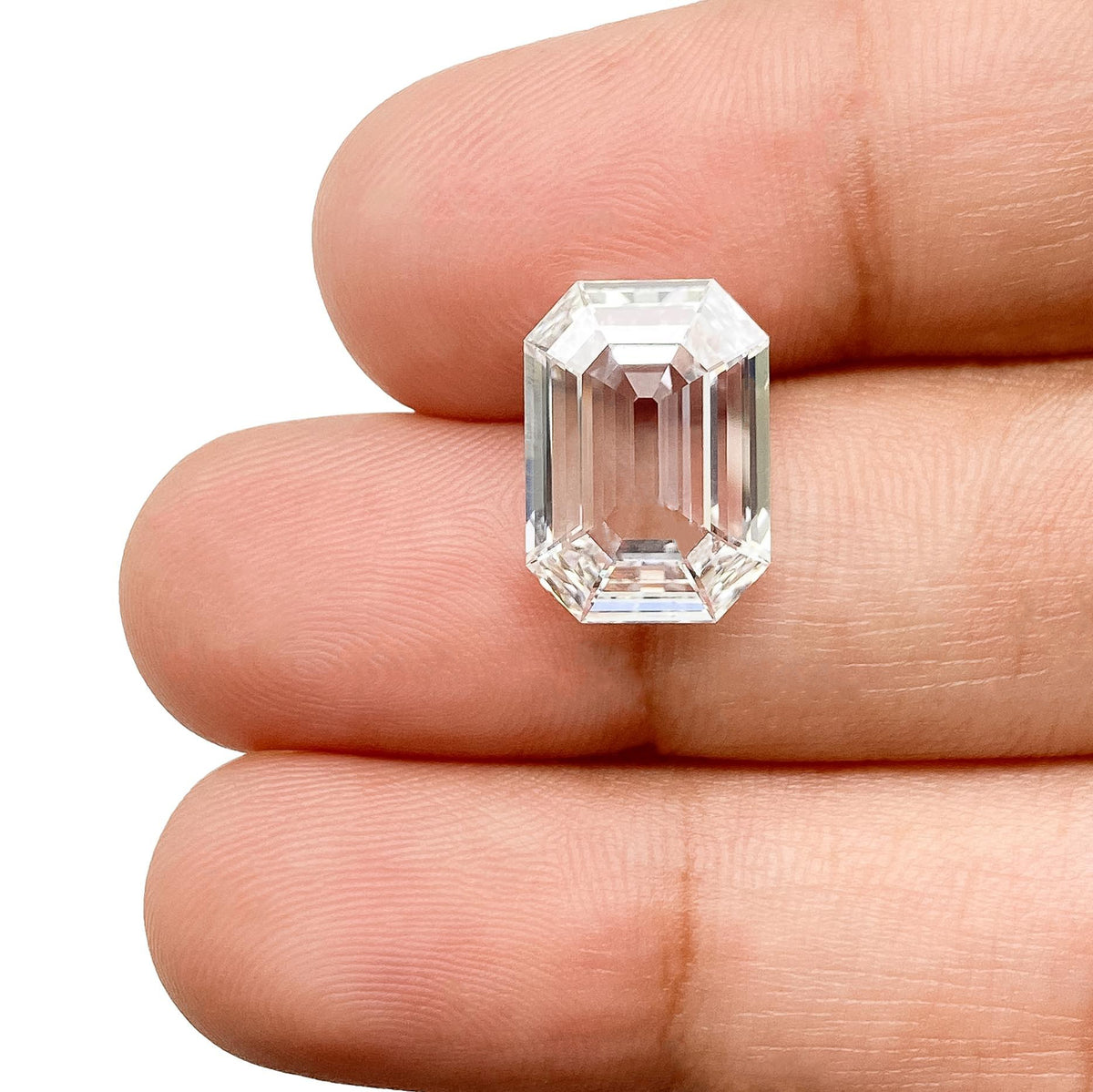 4.01ct | E/VVS2 Antique Octagon Shape Step Cut Lab Diamond (IGI)