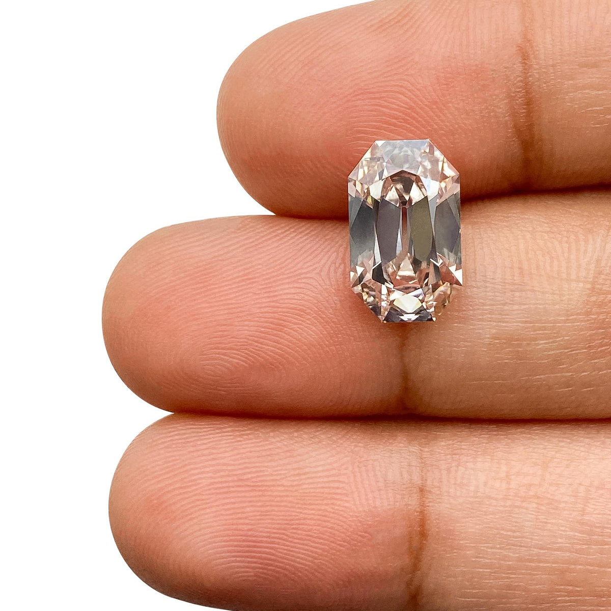 3.08ct | K/VS1 Champagne Octagon Shape Old Mine Cut Lab Diamond (IGI)-LITHOS Diamond