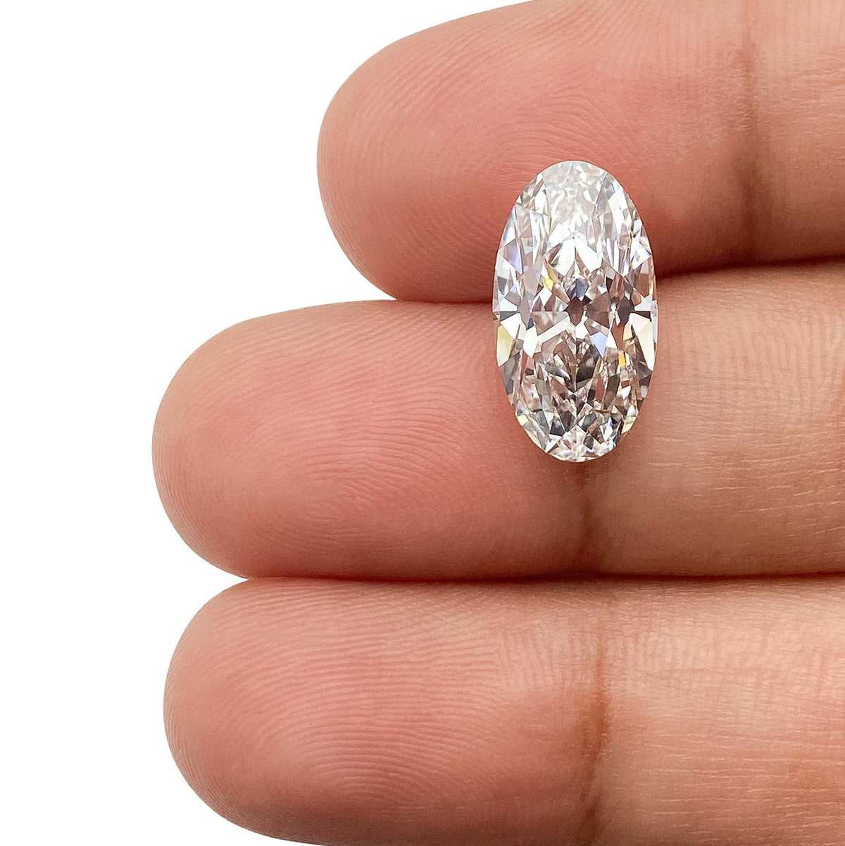 3.79ct | E/VVS2 Oval Shape Old Mine Cut Lab Diamond (IGI)