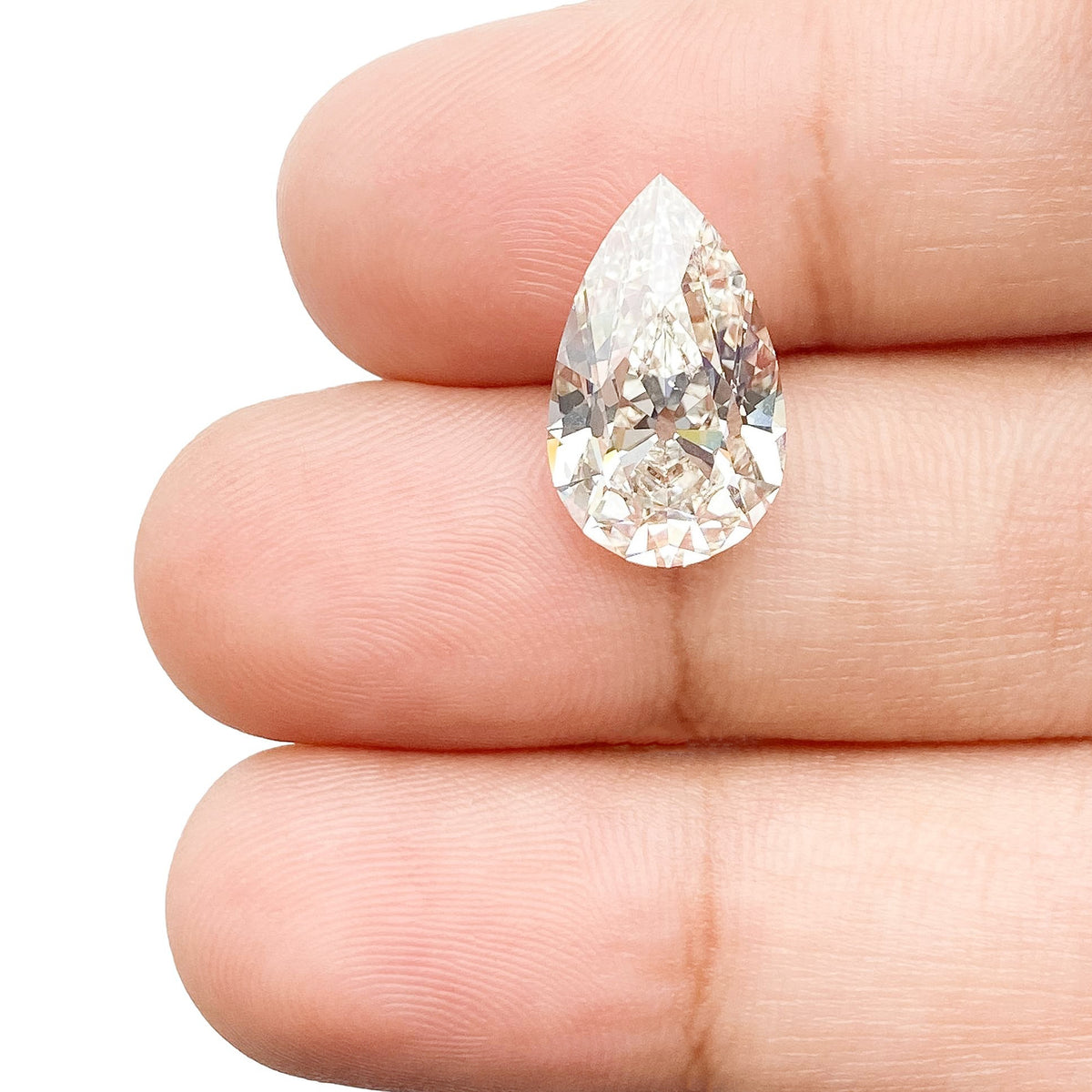 4.36ct | H/VVS2 Pear Shape Old Mine Cut Lab Diamond (IGI)