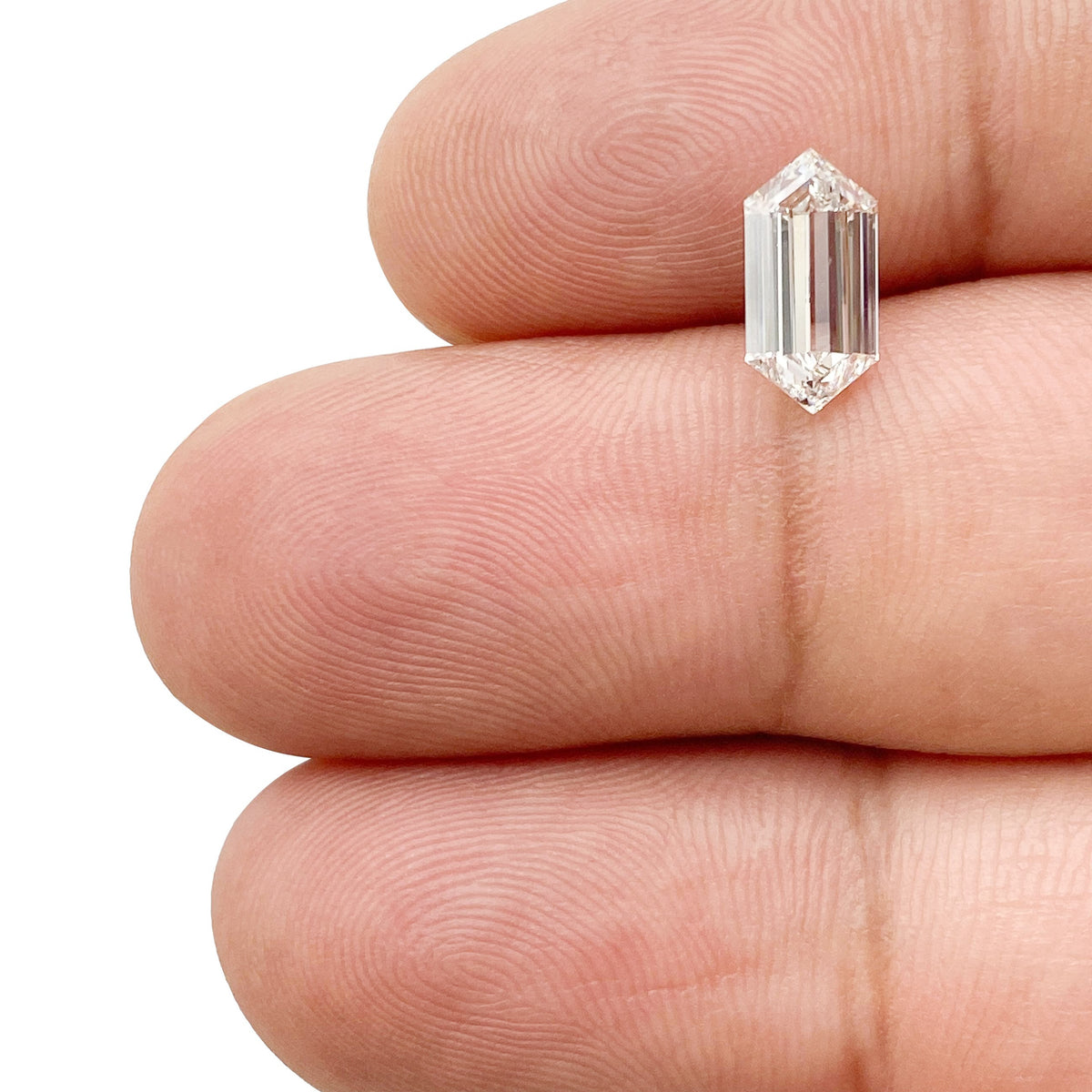1.51ct | F/VVS2 Hexagon Shape Step Cut Lab Diamond (IGI)