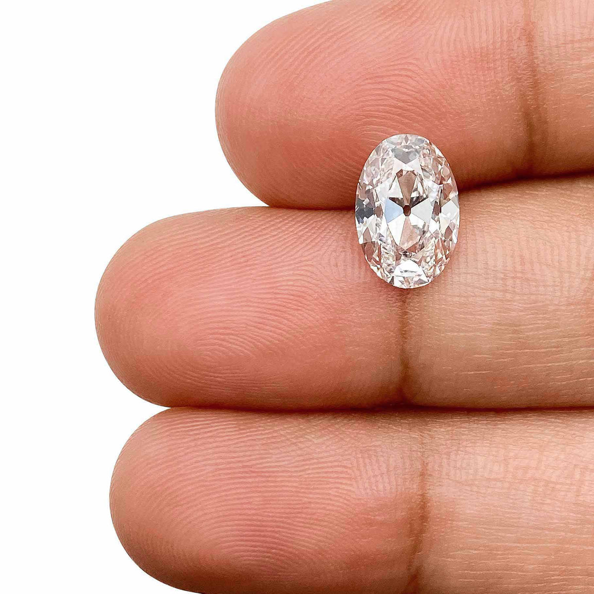 2.12ct | E/VS1 Oval Shape Old Mine Cut Lab Diamond (IGI)