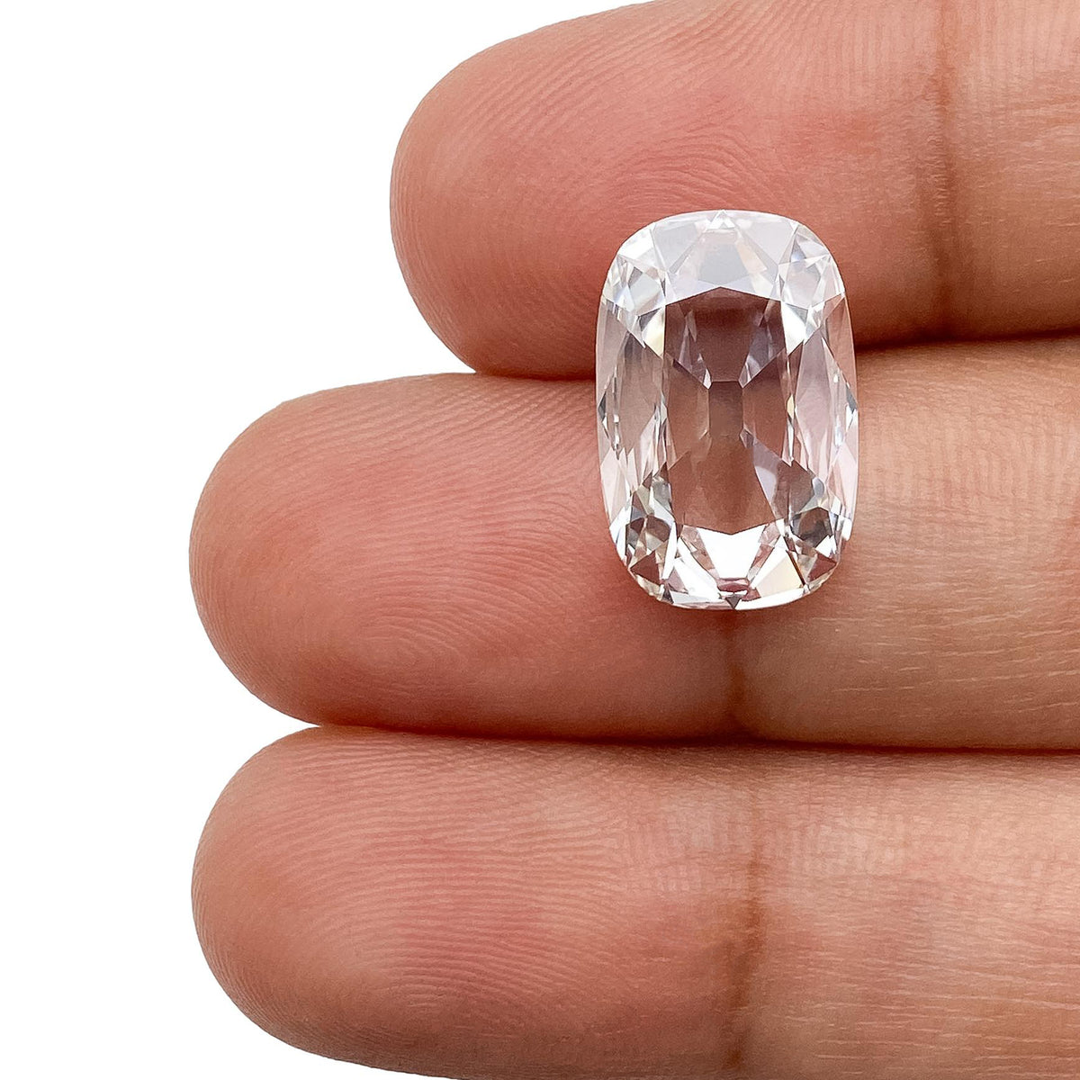 3.79ct | F/VVS2 Cushion Shape Old Mine Cut Lab Diamond (IGI)