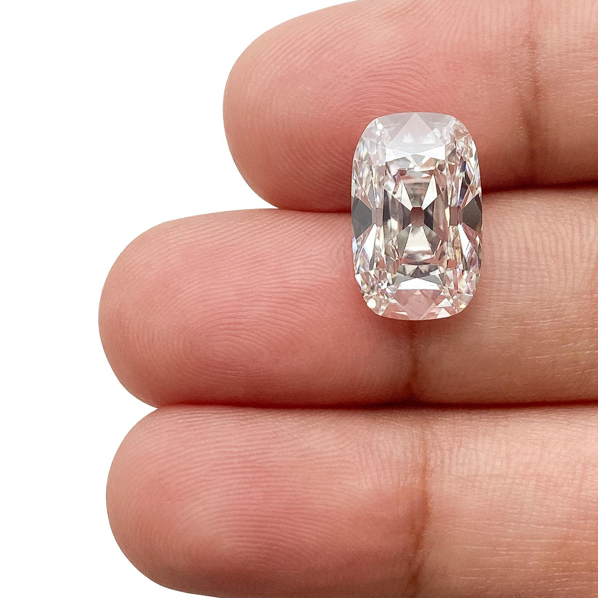 4.90ct | E/VVS2 Antique Cushion Shape Old Mine Cut Lab Diamond (IGI)