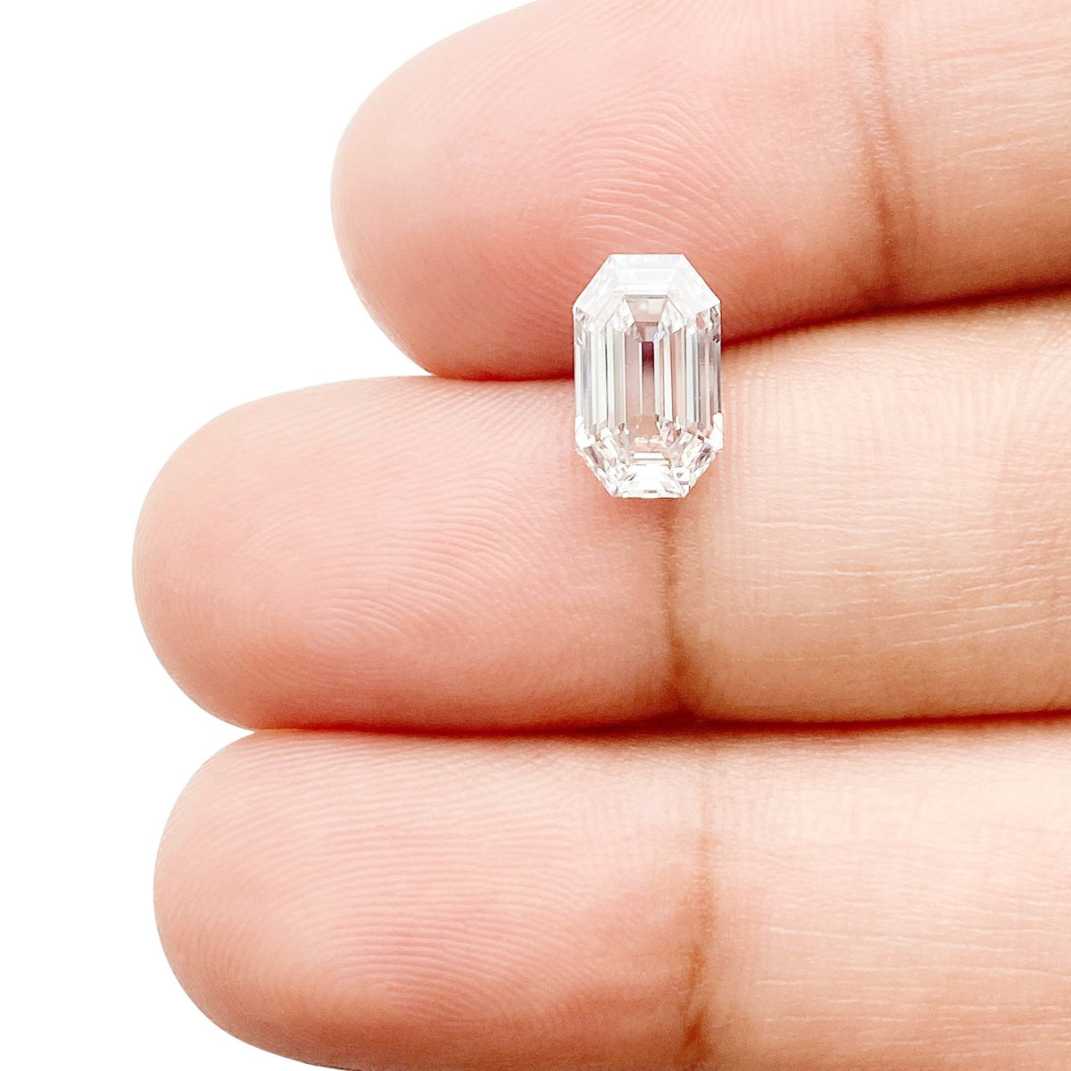 1.48ct | F/VS1 Octagon Shape Antique Step Cut Lab Diamond (IGI)