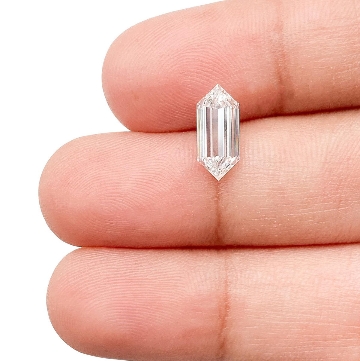 1.42ct | E/VS1 Hexagon  Shape Step Cut Lab Diamond (IGI)