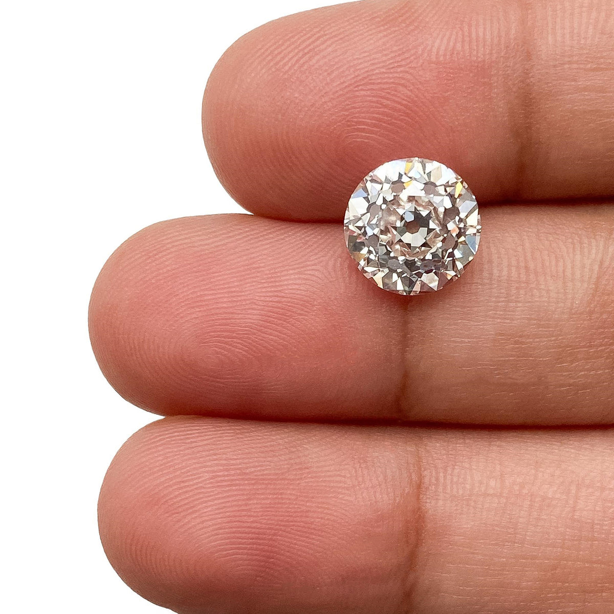 3.10ct | F/VS1 Round Shape Old European Cut Lab Diamond (IGI)