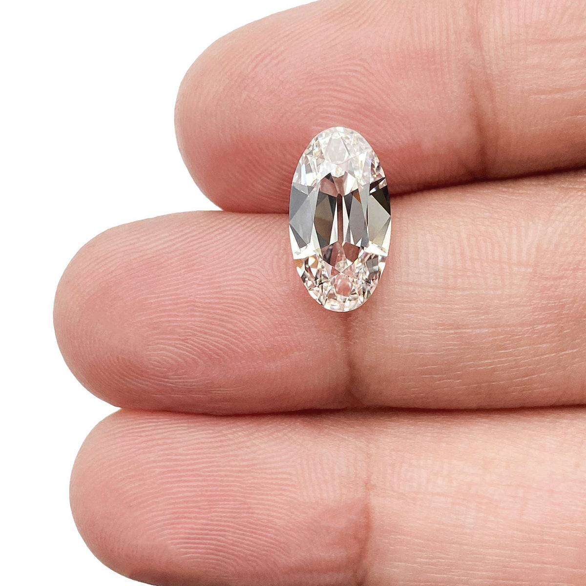 2.40ct | F/VS1 Oval Shape Old Mine Cut Lab Diamond (IGI)