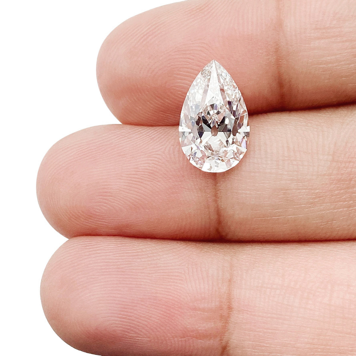 2.76ct | E/VVS2 Pear Shape Old Mine Cut Lab Diamond (IGI)