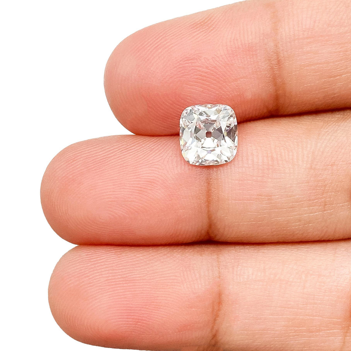 1.64ct | D/VS1 Cushion Shape Old Mine Cut Lab Diamond (IGI)