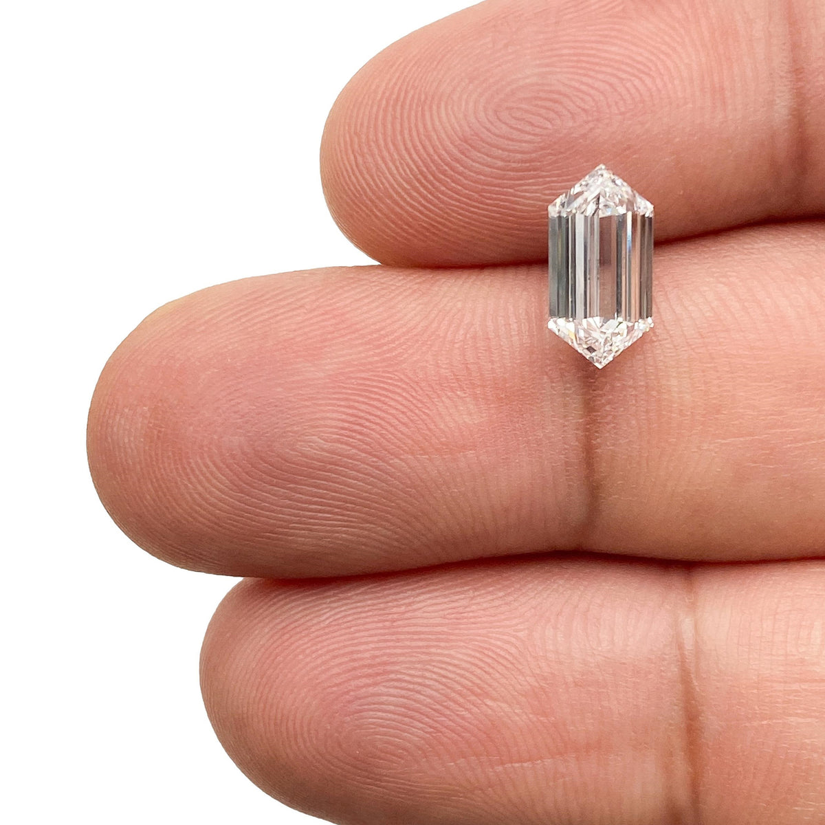 1.61ct | D/VS1 Hexagon Shape Step Cut Lab Diamond (IGI)