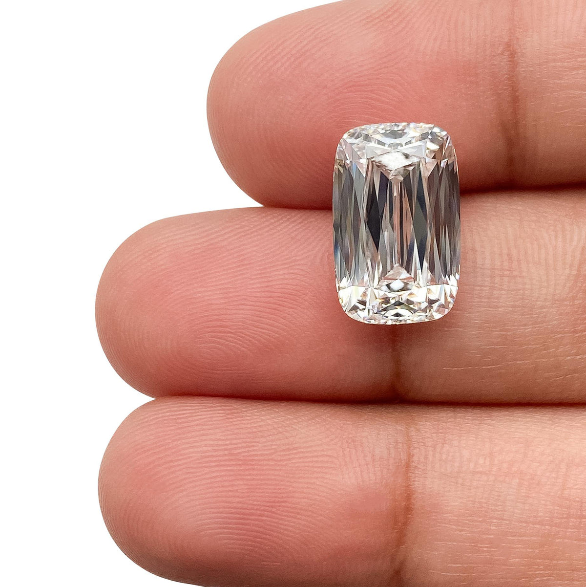 5.54ct | F/VS1 Cushion Shape Lattice Cut Lab Diamond (IGI)