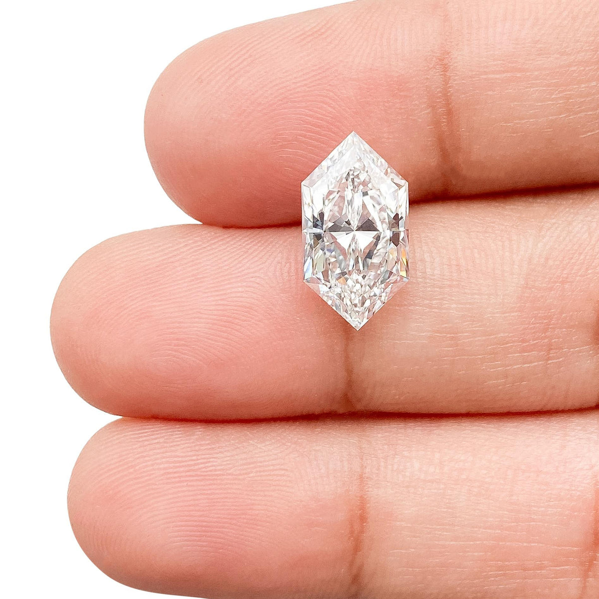 3.05ct | E/VVS2 Hexagon Shape Brilliant Cut Lab Diamond (IGI)