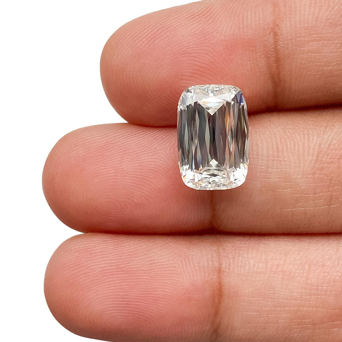 4.83ct | G/VVS2 Cushion Shape Lattice Cut Lab Diamond (IGI)