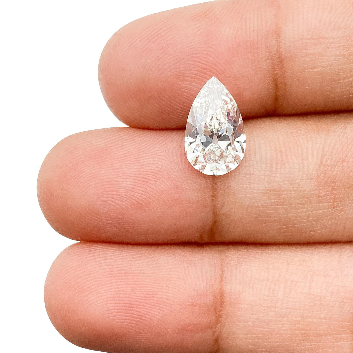 2.29ct | F/VVS2 Pear Shape Old Mine Cut Lab Diamond (IGI)