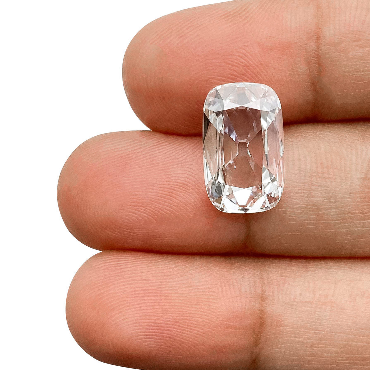 3.29ct | F/VVS2 Antique Cushion Shape Old Mine Cut Lab Diamond (IGI)