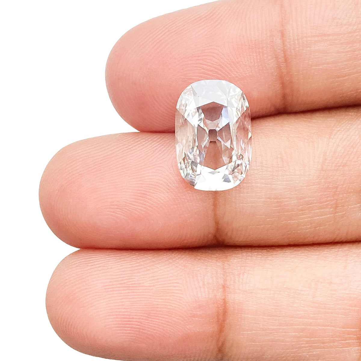3.14ct | D/VS1 Antique Cushion Shape Old Mine Cut Lab Diamond (IGI)