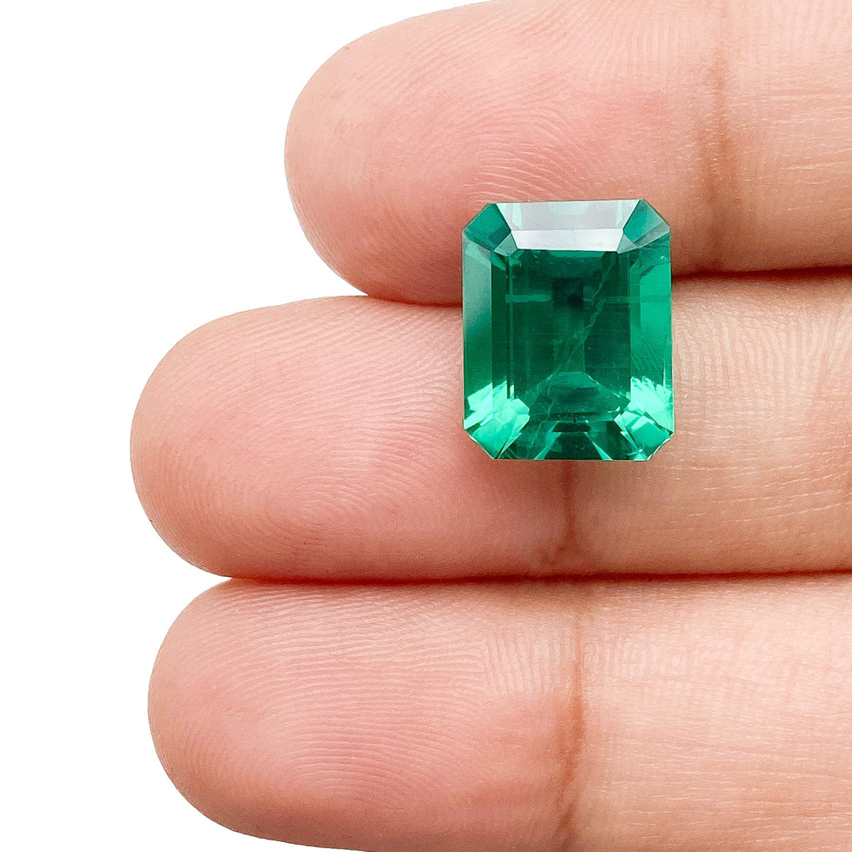 4.60ct | Step Cut Emerald Shape Lab Emerald