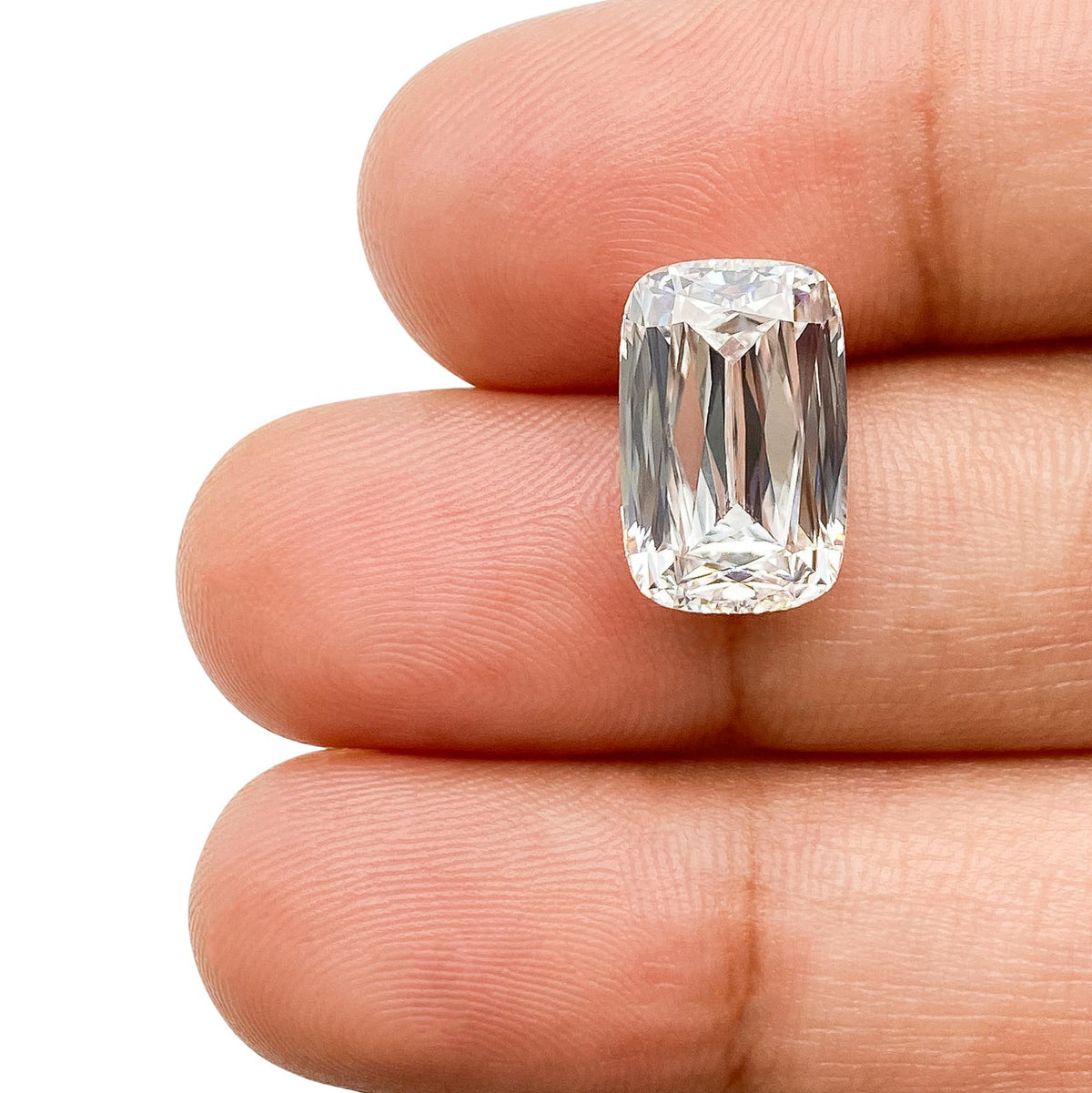 4.71ct | F/VS1 Cushion Shape Lattice Cut Lab Diamond (IGI)
