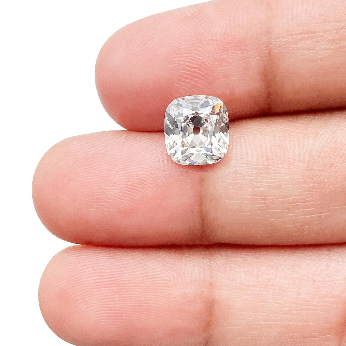 2.28ct | F/VS1 Cushion Shape Old Mine Cut Lab Diamond (IGI)