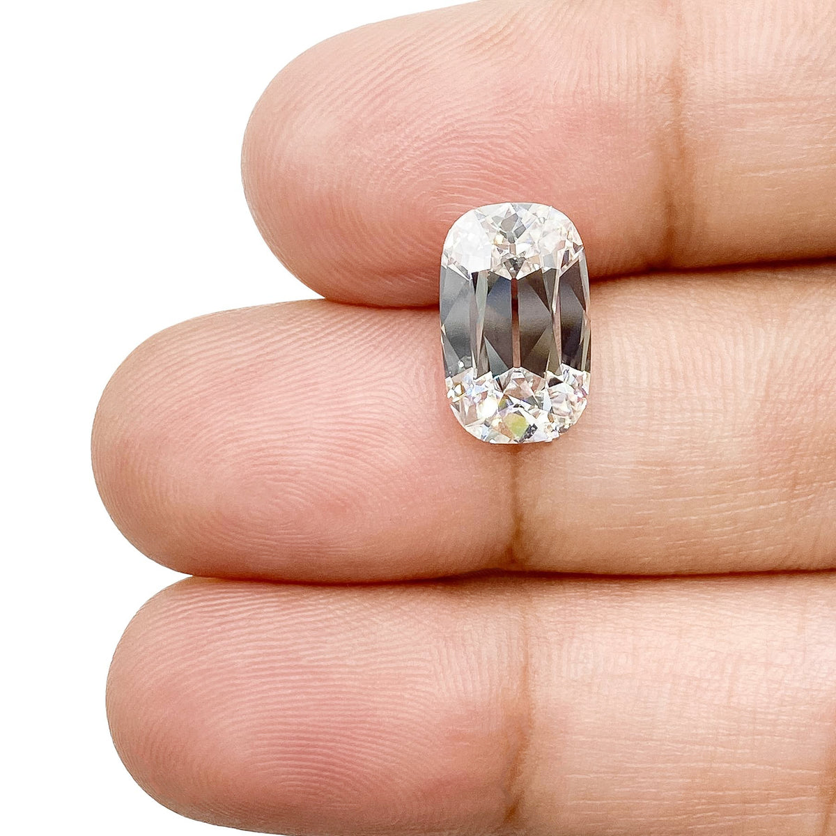 3.27ct | F/VS1 Cushion Shape Old Mine Cut Lab Diamond (IGI)