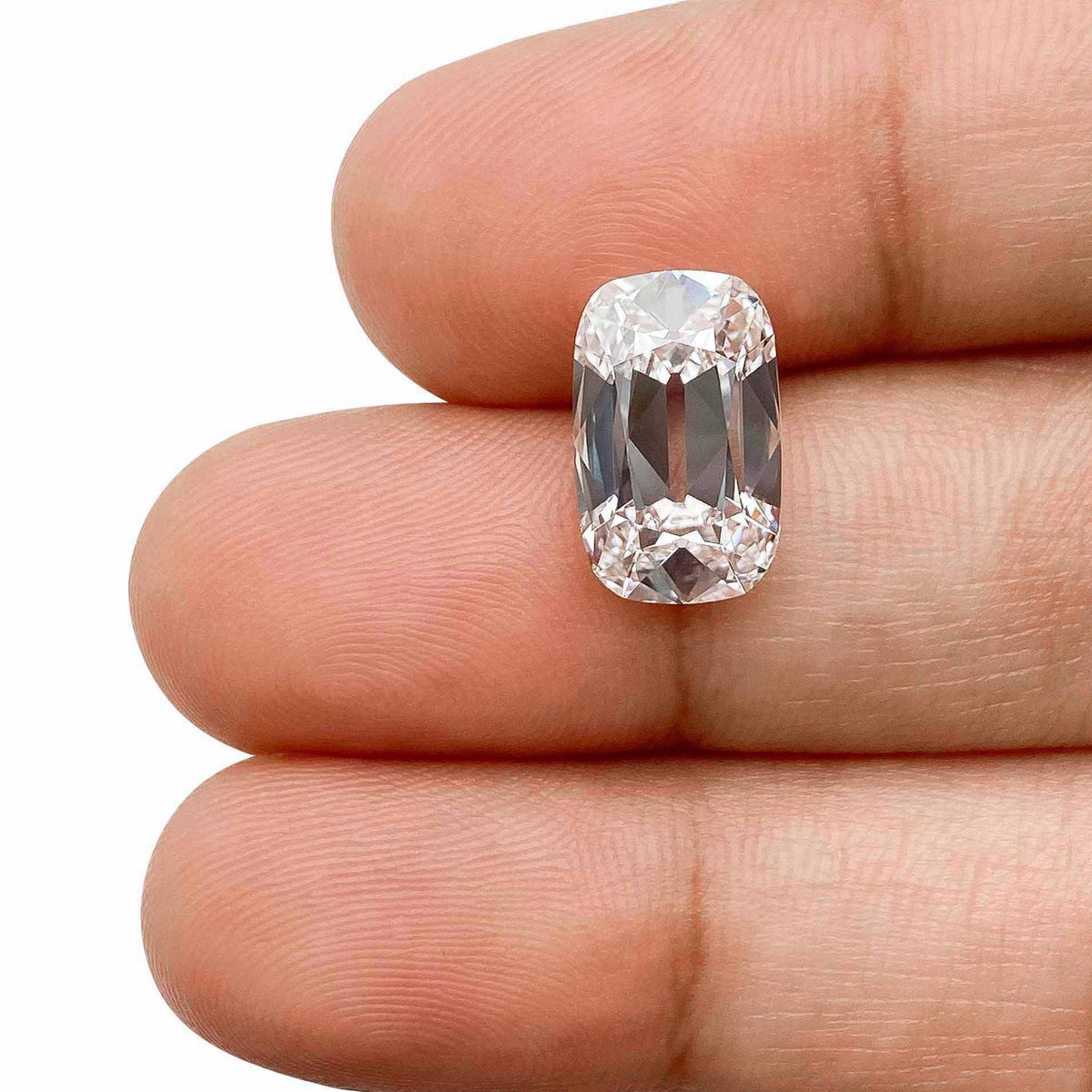 3.58ct | F/VVS2 Cushion Shape Old Mine Cut Lab Diamond (IGI)