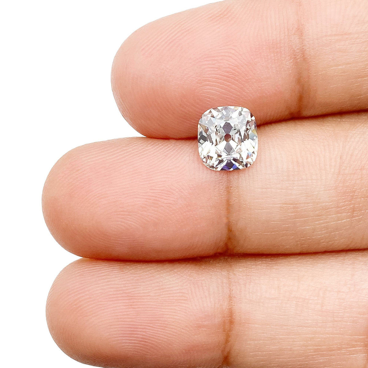 1.48ct | F/VVS2 Cushion Shape Old Mine Cut Lab Diamond (IGI)