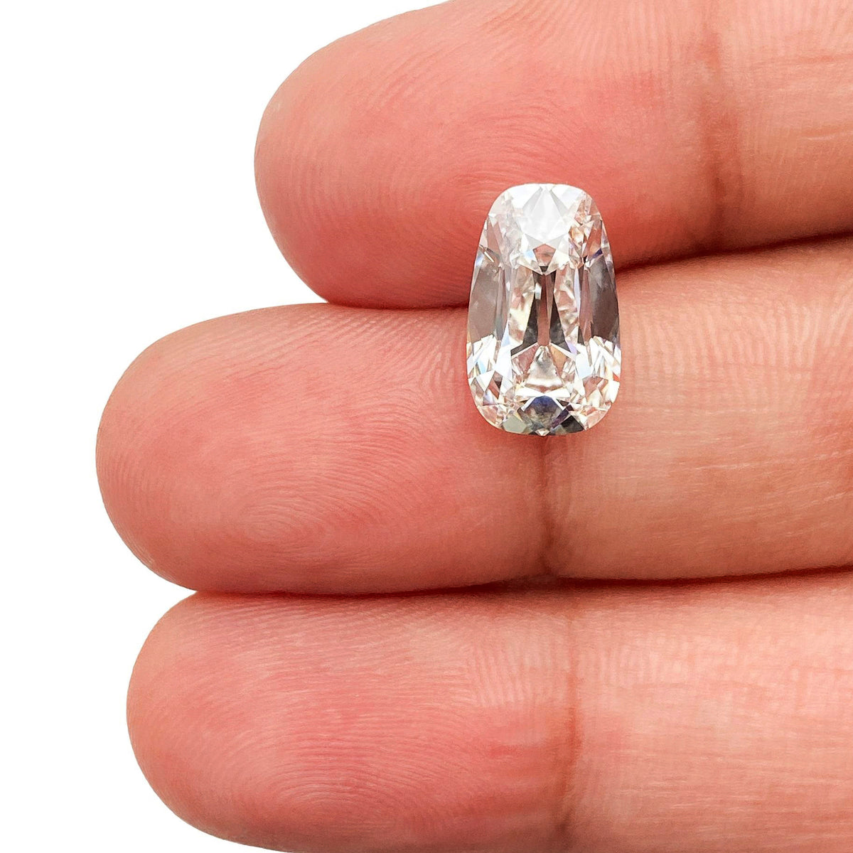 2.76ct | F/VS1 Tapered Cushion Shape Old Mine Cut Lab Diamond (IGI)