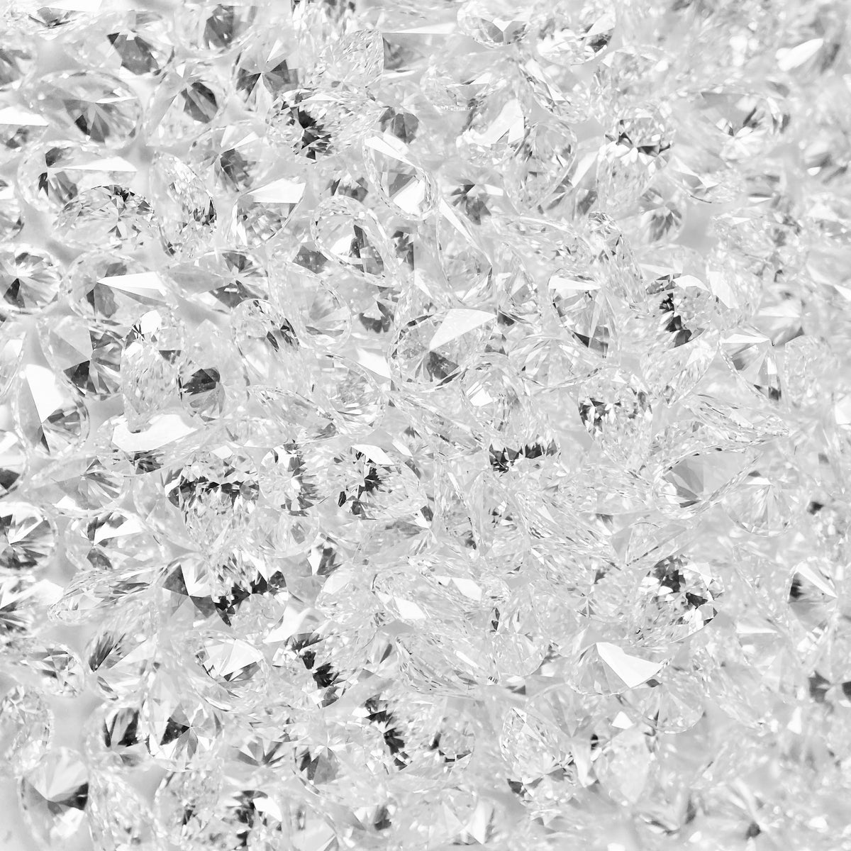 Pear Shape Brilliant Cut Calibrated Lab Diamond Melee
