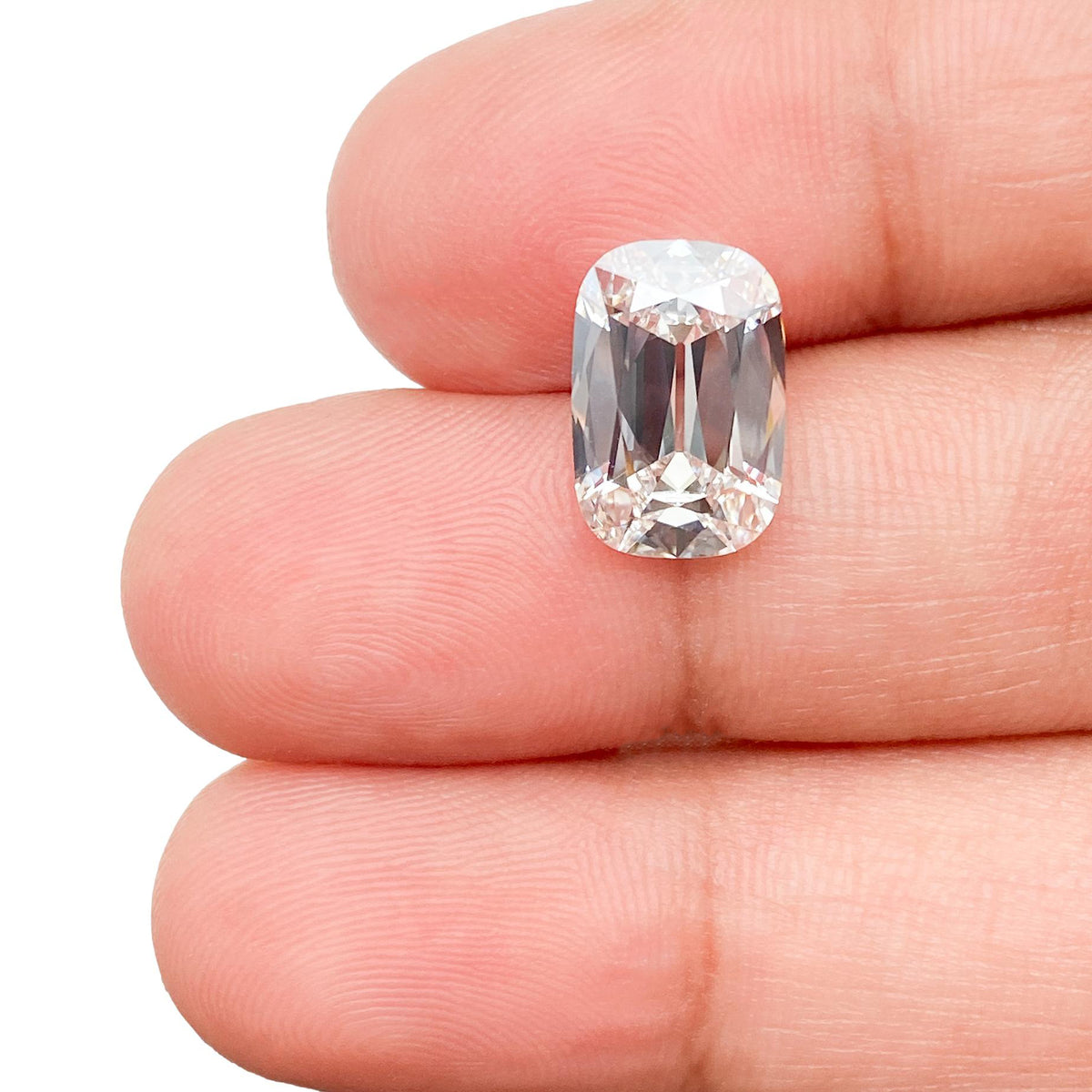 3.02ct | E/VS1 Cushion Shape Old Mine Cut Lab Diamond (IGI)