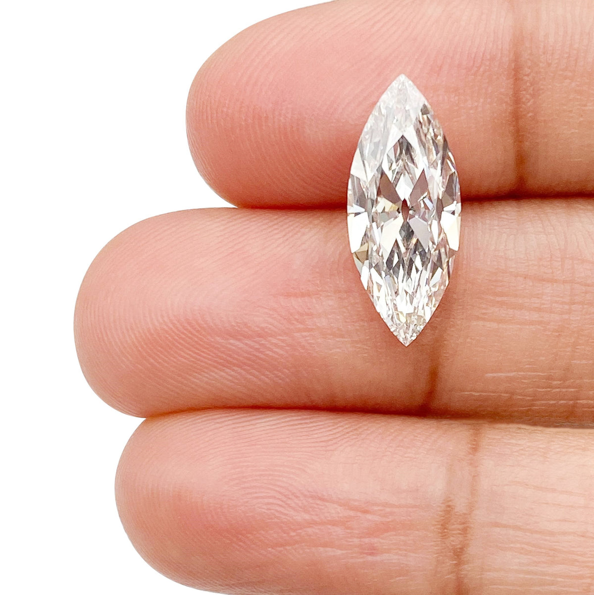 2.80ct | G/VS1 Marquise Shape Old Mine Cut Lab Diamond (IGI)