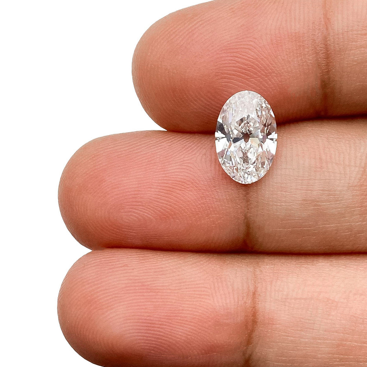 1.88ct | F/VS1 Oval Shape Old Mine Cut Lab Diamond (IGI)