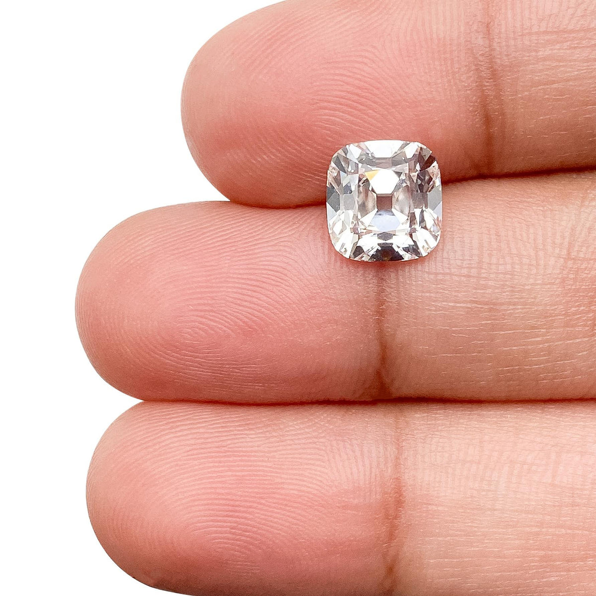 2.45ct | F/VVS2 Cushion Shape Old Mine Cut Lab Diamond (IGI)