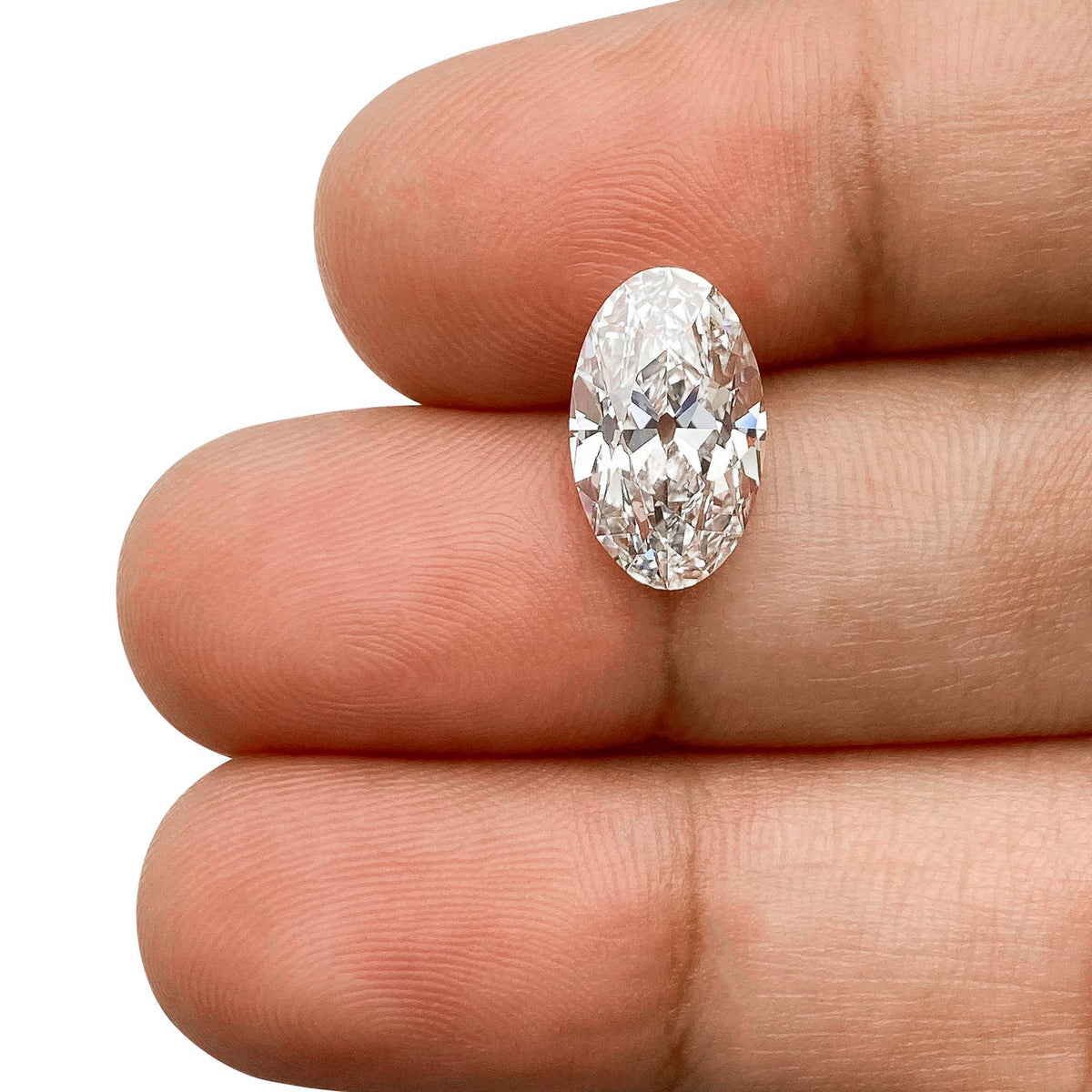 2.83ct | F/VVS2 Oval Shape Old Mine Cut Lab Diamond (IGI)