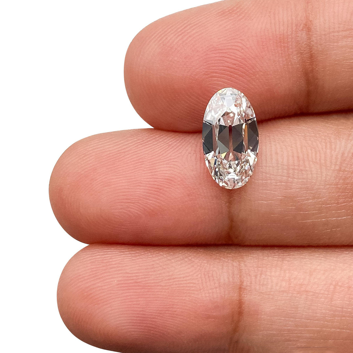 2.17ct | F/VVS2 Oval Shape Old Mine Cut Lab Diamond (IGI)