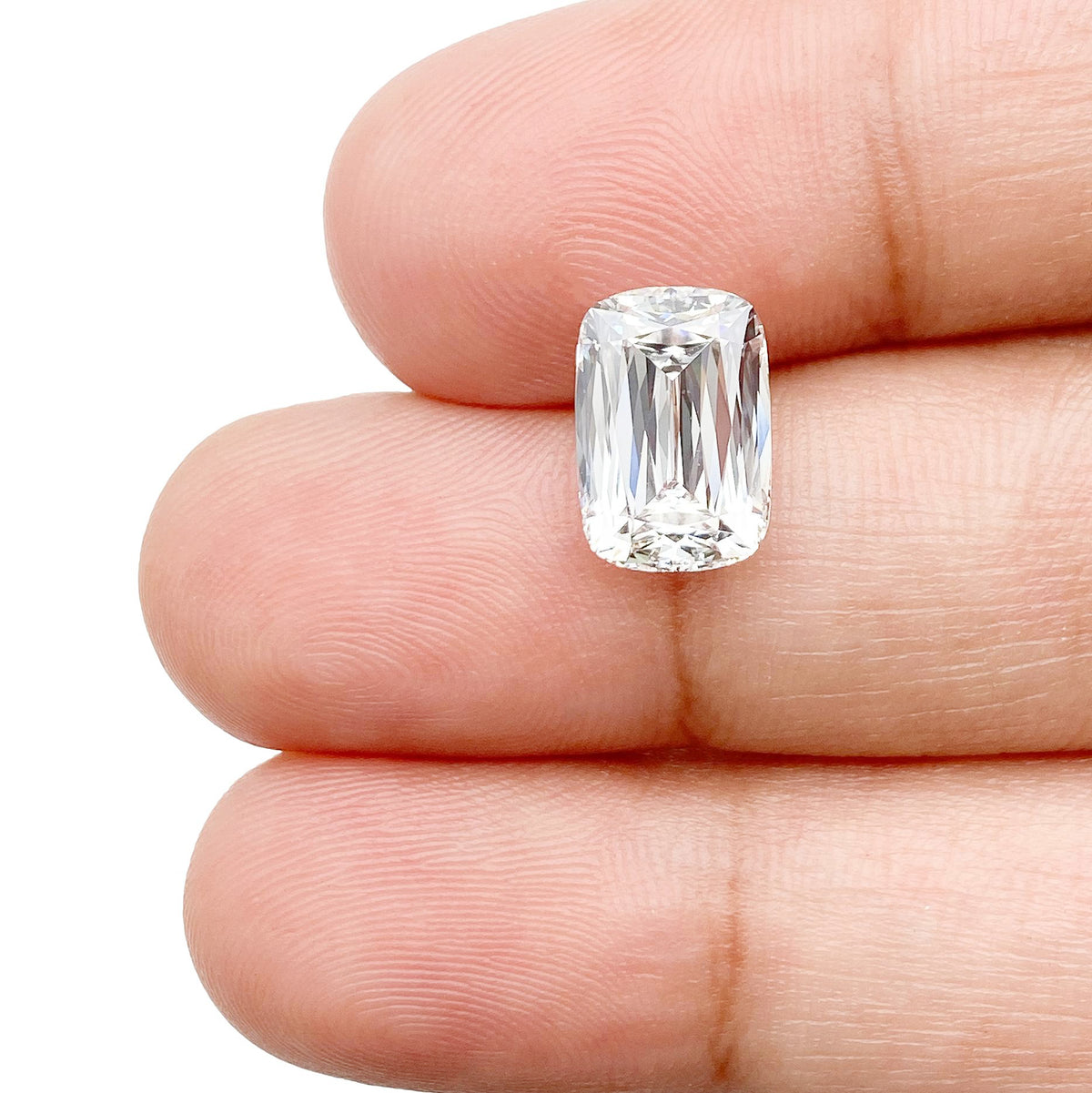 2.63ct | E/VS1 Cushion Shape Lattice Cut Lab Diamond (IGI)
