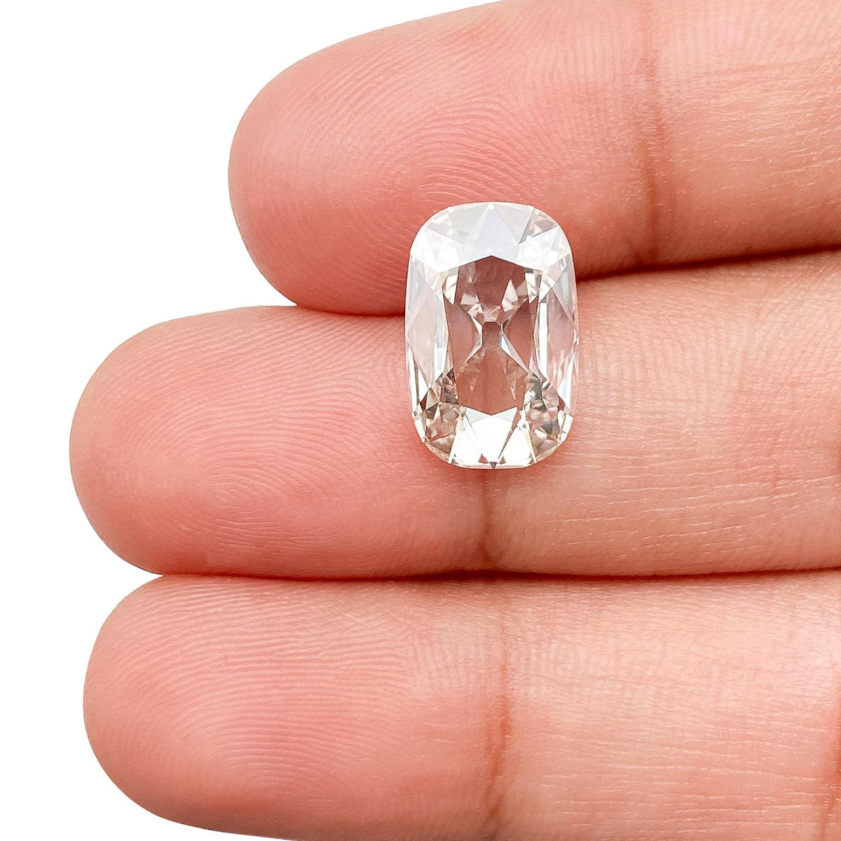 3.08ct | I/VS1 Antique Cushion Shape Old Mine Cut Lab Diamond (IGI)