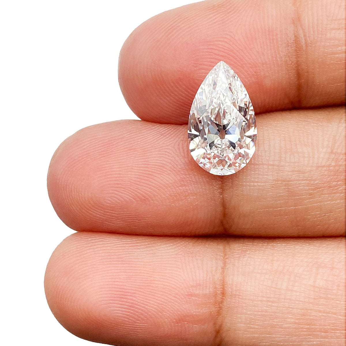3.10ct | E/VVS2 Pear Shape Old Mine Cut Lab Diamond (IGI)