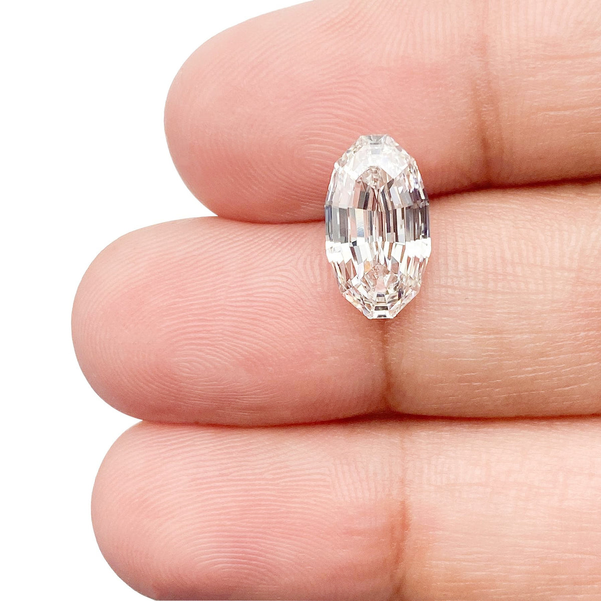 2.73ct | F/VS1 Oval Shape Step Cut Lab Diamond (IGI)