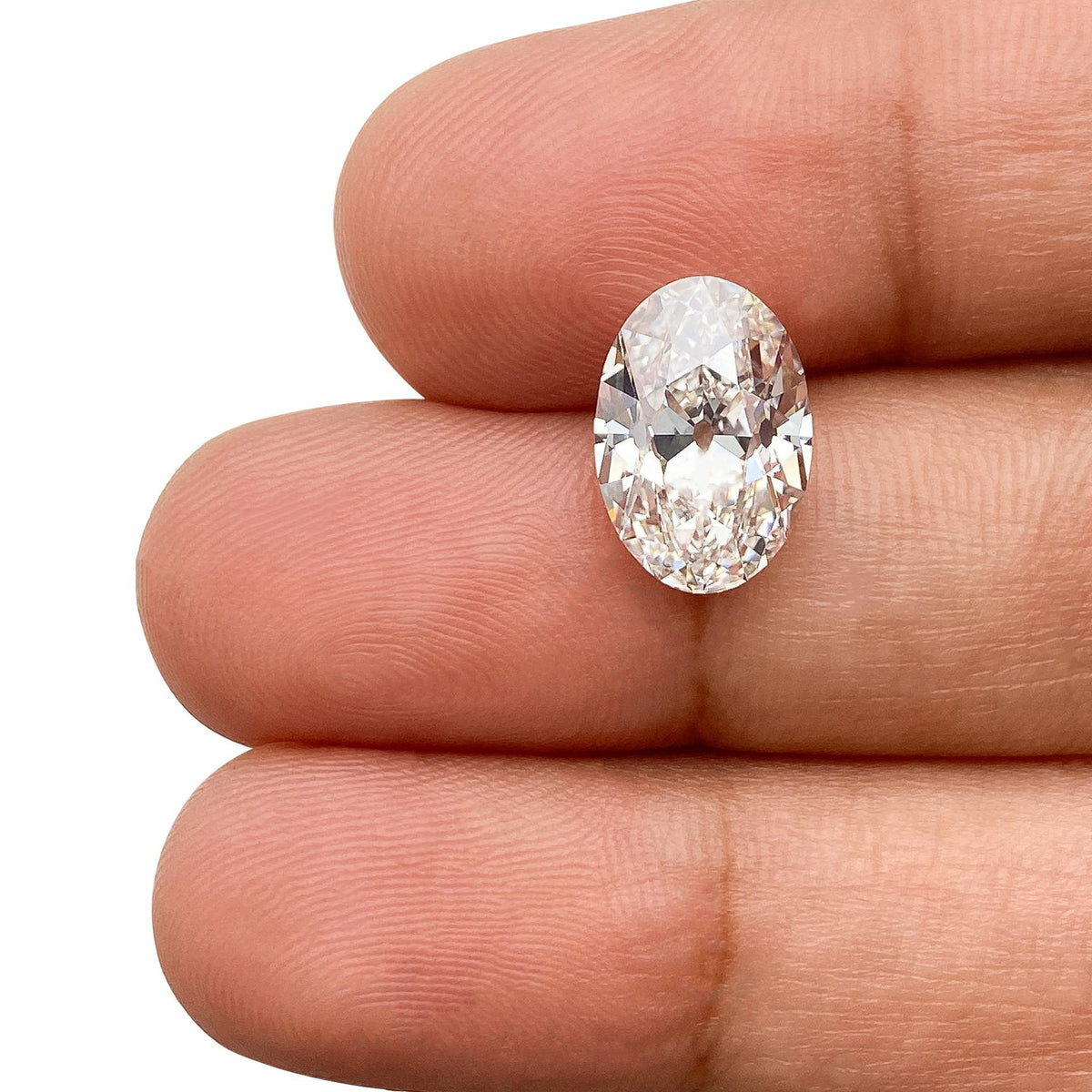 3.04ct | E/VVS2 Oval Shape Old Mine Cut Lab Diamond (IGI)