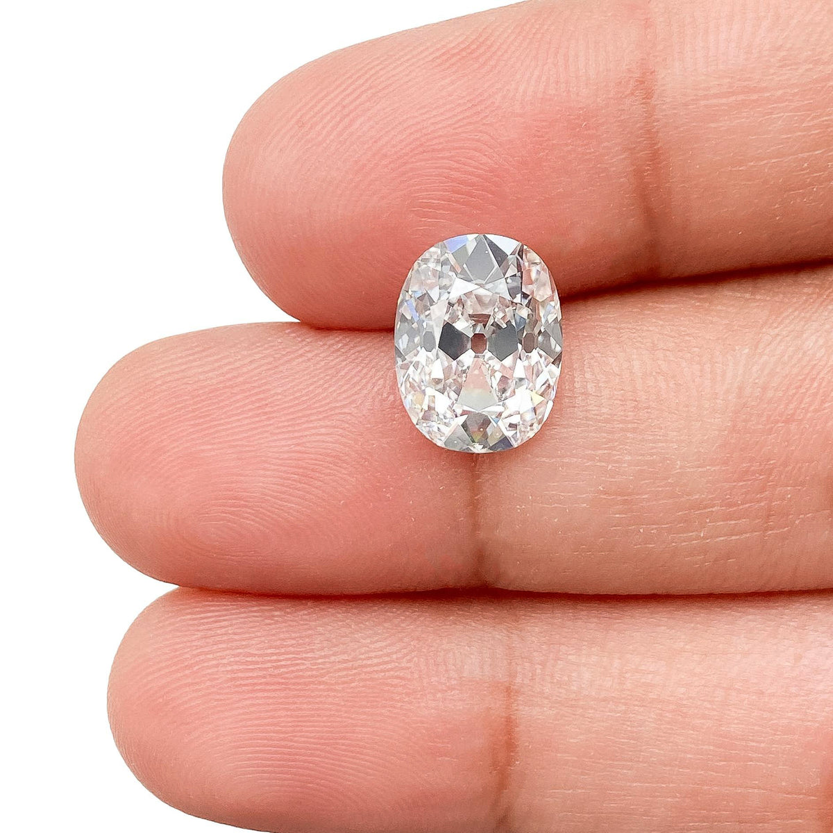 3.23ct | E/VS1 Cushion Shape Old Mine Cut Lab Diamond (IGI)