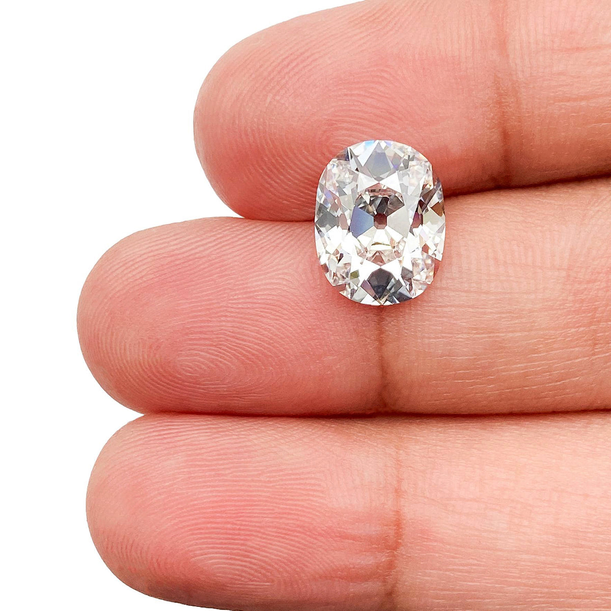 3.51ct | E/VS1 Cushion Shape Old Mine Cut Lab Diamond (IGI)