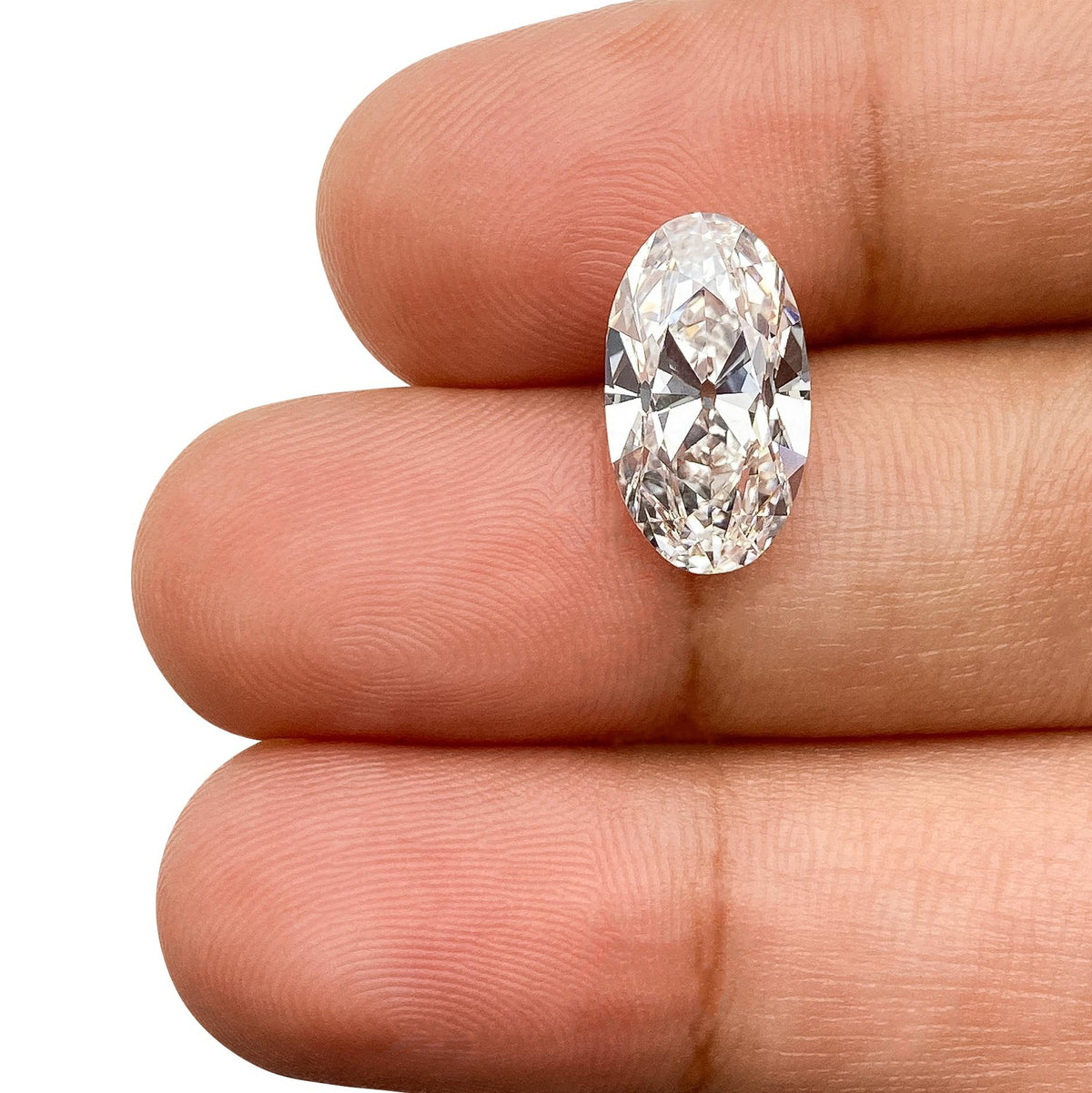 3.50ct | E/VS1 Oval Shape Old Mine Cut Lab Diamond (IGI)-LITHOS Diamond