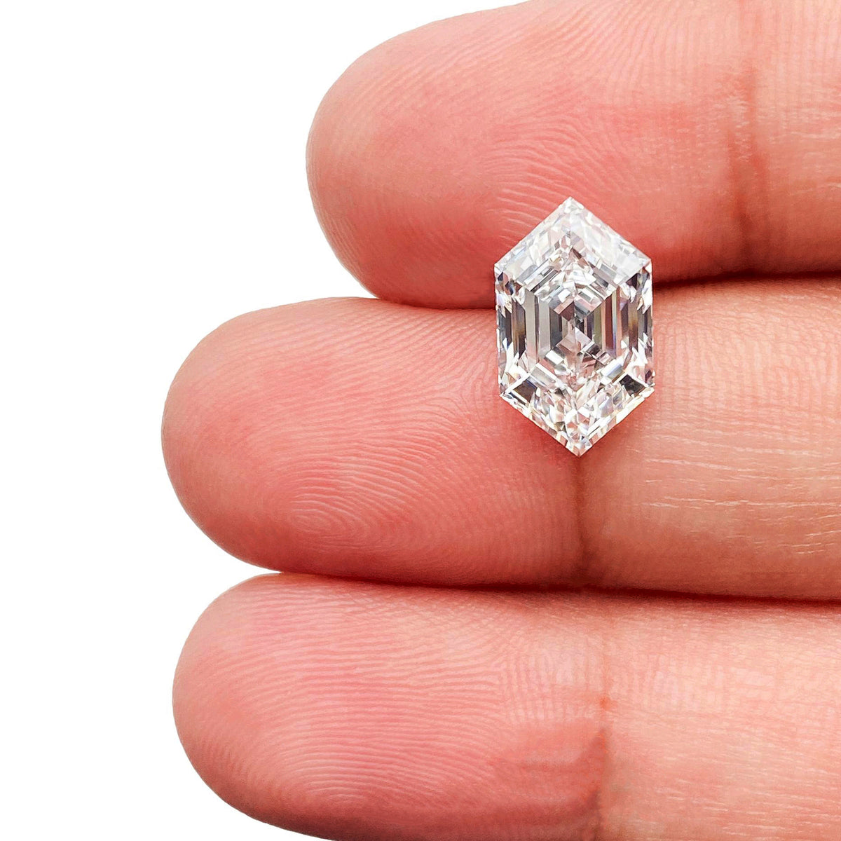 2.51ct | D/VVS2 Hexagon Shape Step Cut Lab Diamond (IGI)