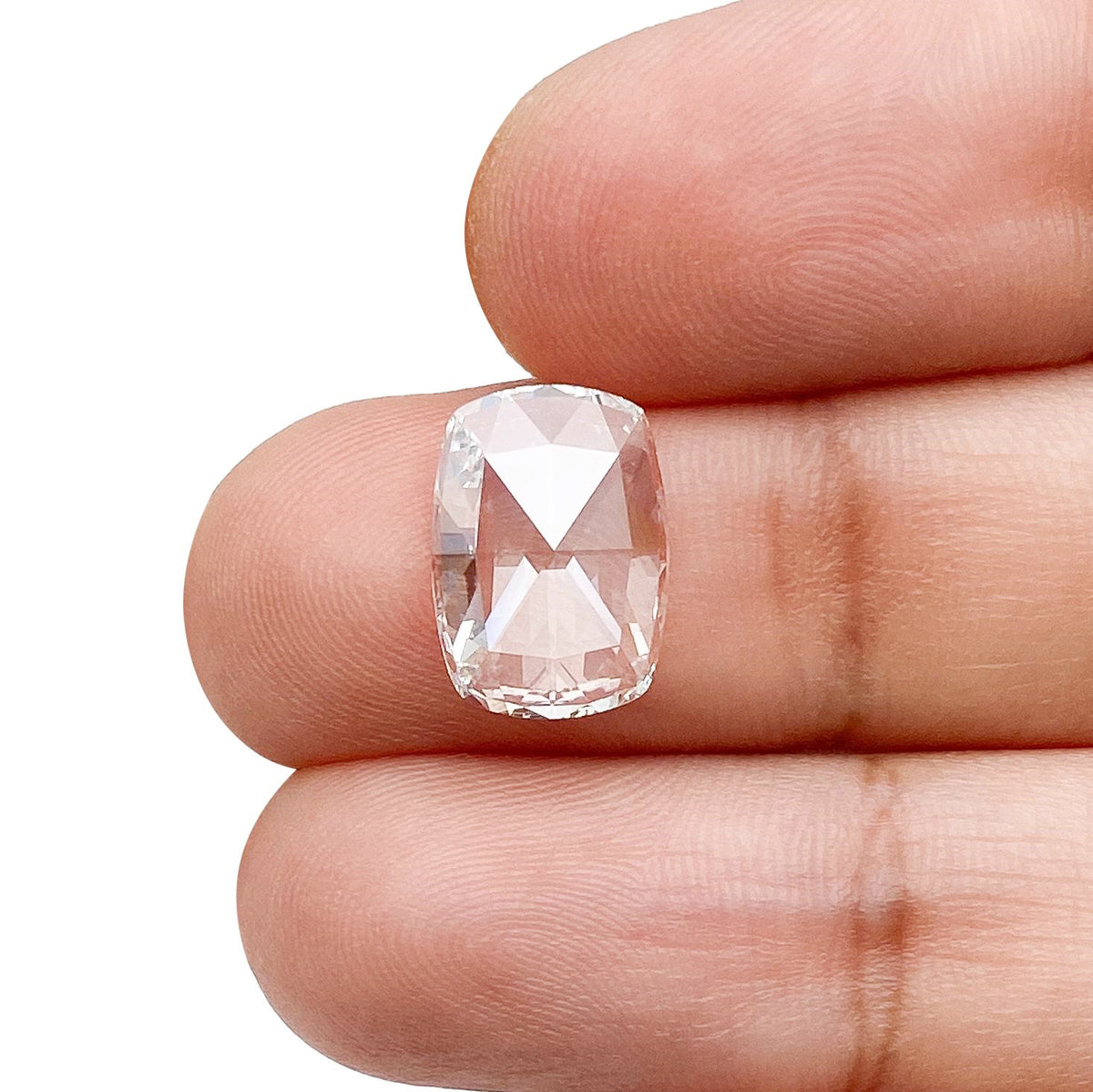 2.80ct | F/VVS2 Cushion Shape Rose Cut Lab Diamond (IGI)
