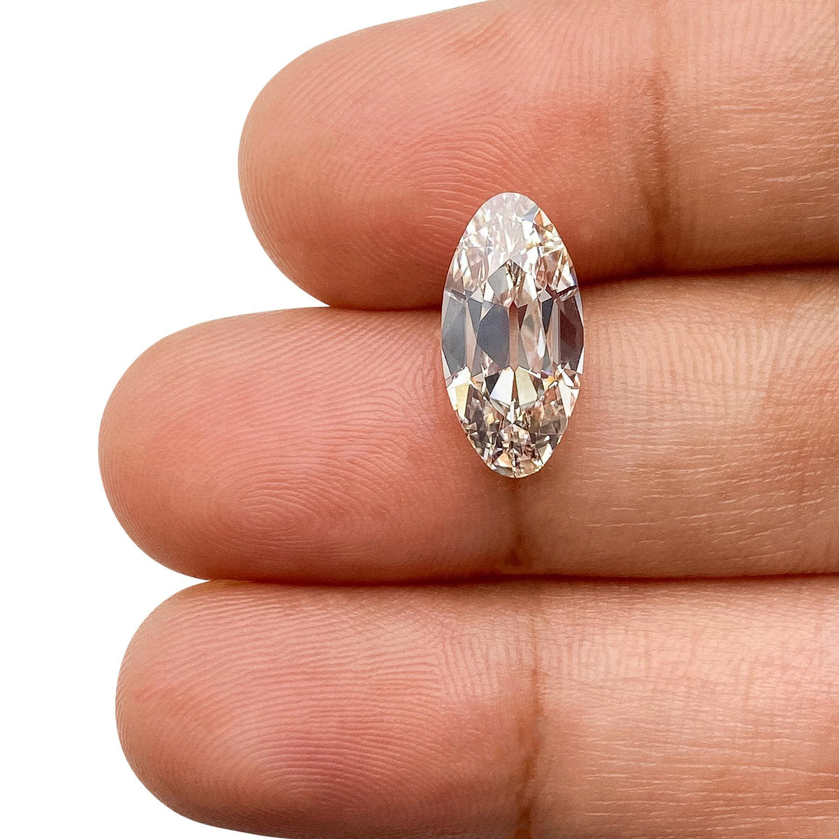 3.02ct | J/VS1 Champagne Oval Shape Old Mine Cut Lab Diamond (IGI)-LITHOS Diamond