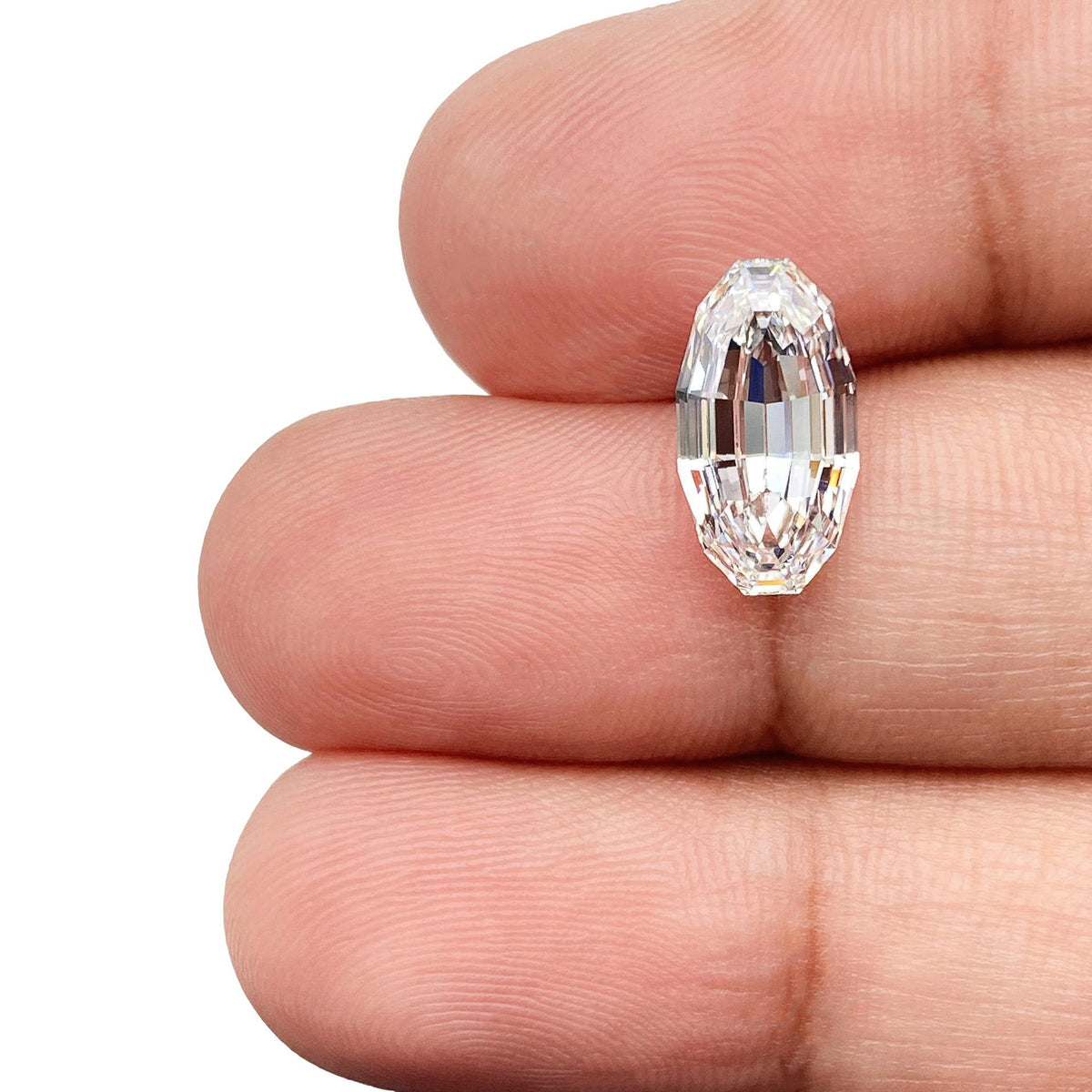 2.20ct | E/VS1 Oval Shape Step Cut Lab Diamond (IGI)